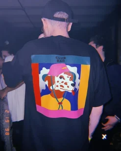 Melé X Club Bad 'Dalmatian' Tee - Black