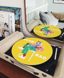 Melé x Club Bad 'Summer Tiger' Vinyl Slipmat - Yellow
