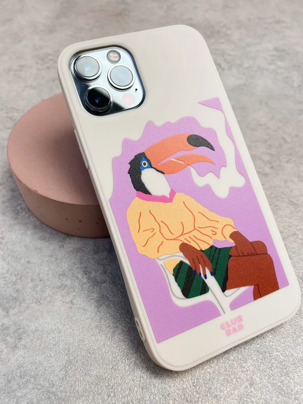 Melé x Club Bad 'Toucan' Phone Case - Off White