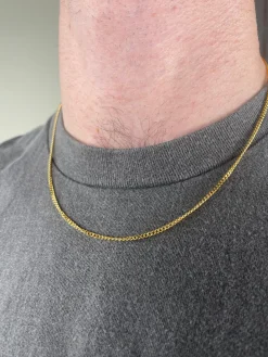 Minimal Curb Chain 2mm - Gold / Silver