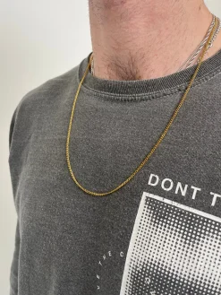 Minimal Curb Chain 2mm - Gold / Silver