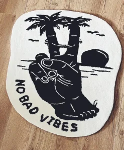 No Bad Vibes Hand Tufted Rug