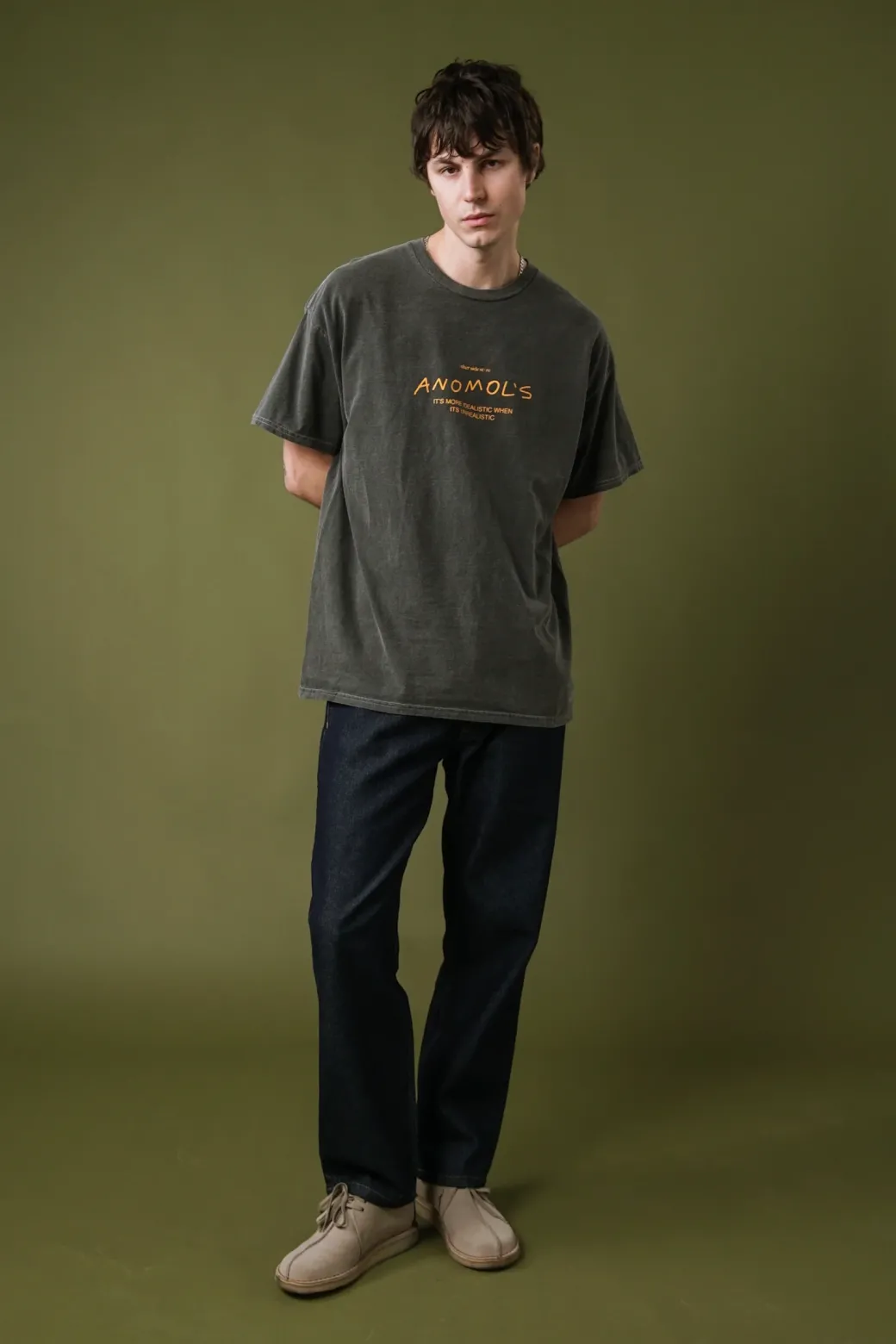 Other Side Store 'Anomols' Vintage Washed Tee - Black
