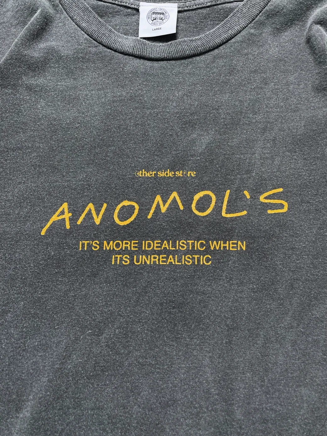 Other Side Store 'Anomols' Vintage Washed Tee - Black