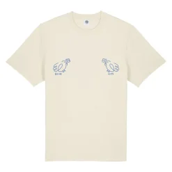 Other Side Store 'Blue Tits' Tee - Off White