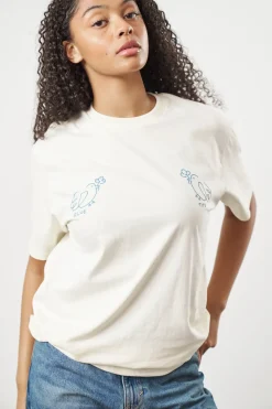 Other Side Store 'Blue Tits' Tee - Off White