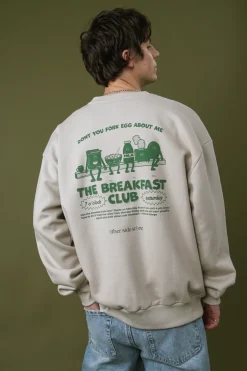 Other Side Store 'Breakfast Club' Sweater - Stone