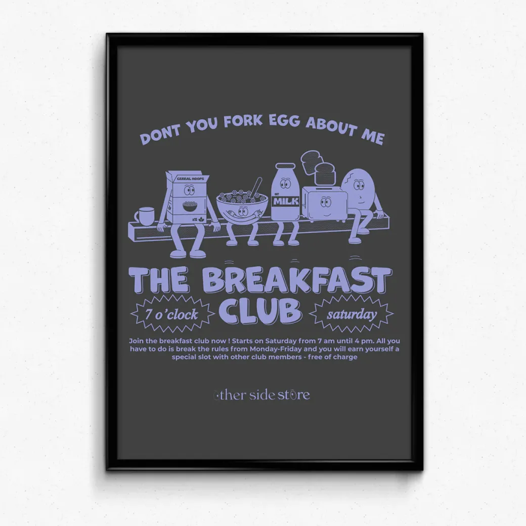 Other Side Store 'Breakfast Club' Art Print