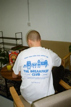 Other Side Store 'Breakfast Club' Tee - White