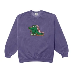Other Side Store 'Croc In Crocs' Sweater - Vintage Washed Violet