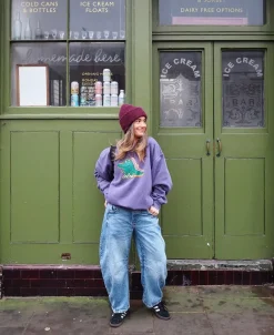 Other Side Store 'Croc In Crocs' Sweater - Vintage Washed Violet
