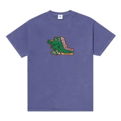 Other Side Store 'Croc In Crocs' Vintage Washed Tee - Violet