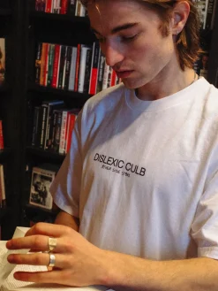 Other Side Store 'Dyslexic Club' Tee - White