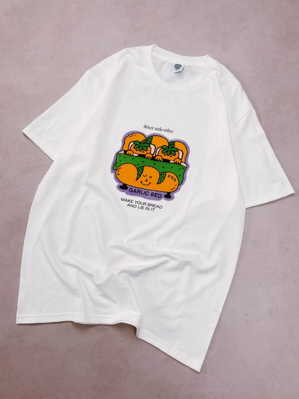 Other Side Store 'Garlic Bed' Tee - White
