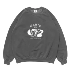 Other Side Store 'Glass of 69' Vintage Washed Sweater - Charcoal