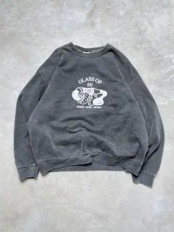 Other Side Store 'Glass of 69' Vintage Washed Sweater - Charcoal