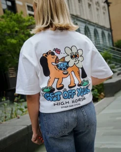 Other Side Store 'High Horse' Tee - White