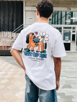 Other Side Store 'High Horse' Tee - White