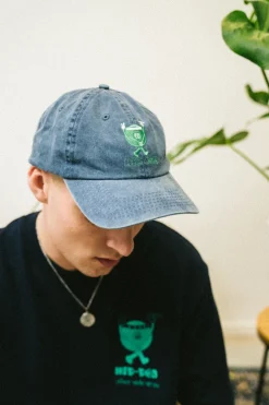 Other Side Store 'Hippea' Vintage Washed Blue Cap