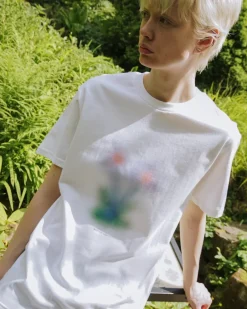 Other Side Store 'Lavender' Tee - White