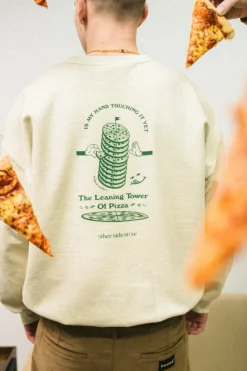 Other Side Store 'Leaning Tower' Sweater - Vintage Washed Cream