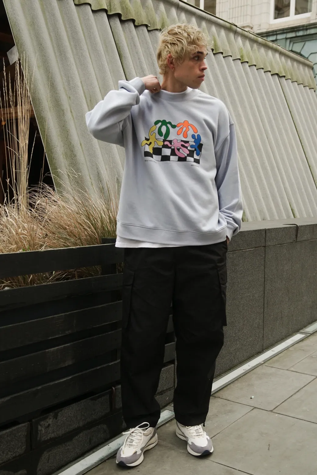 Other Side Store 'Lets Dance' Sweater - Powder Blue