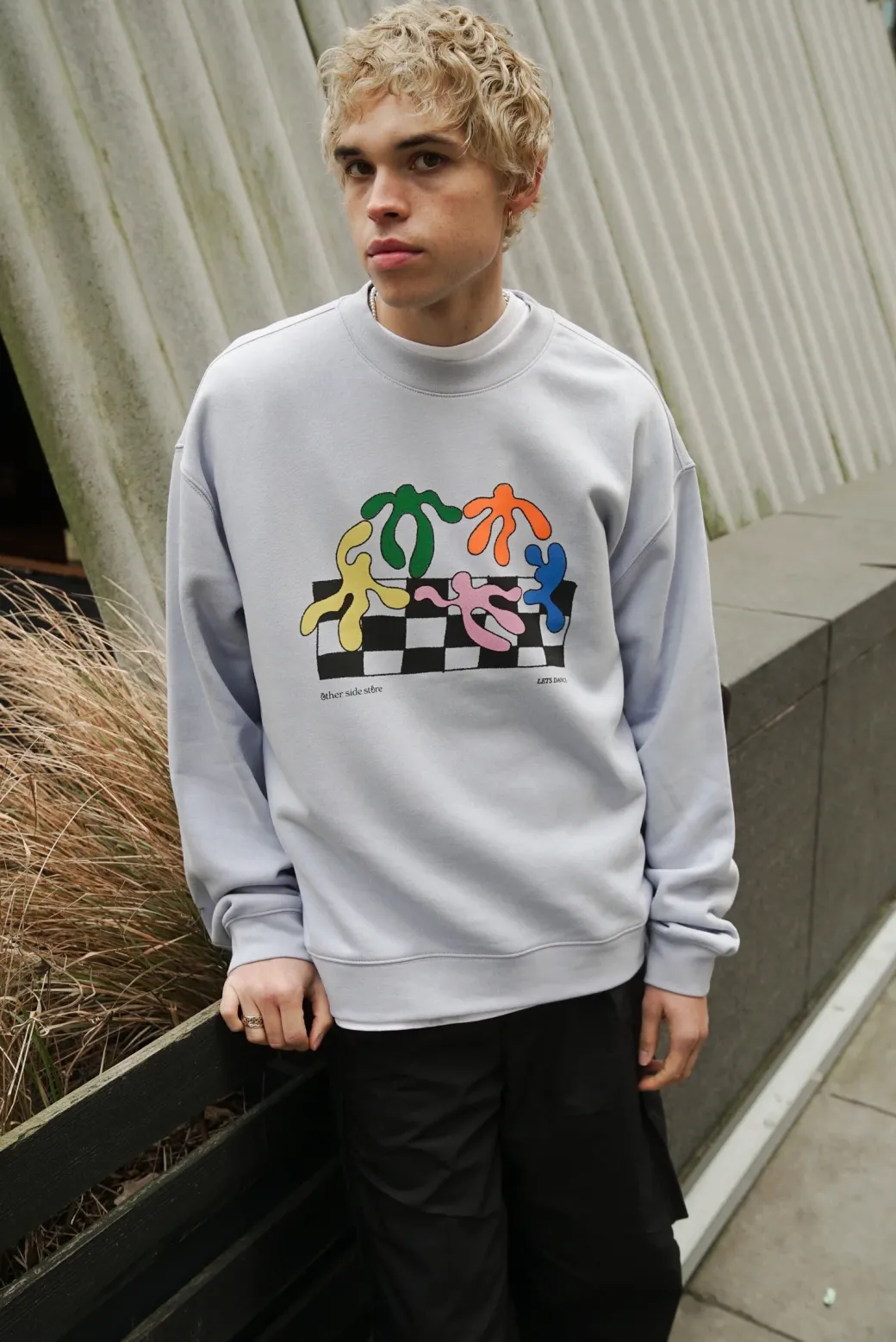 Other Side Store 'Lets Dance' Sweater - Powder Blue
