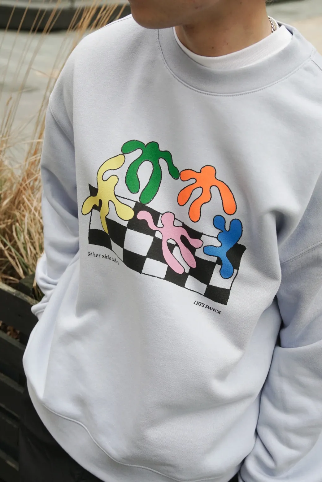 Other Side Store 'Lets Dance' Sweater - Powder Blue