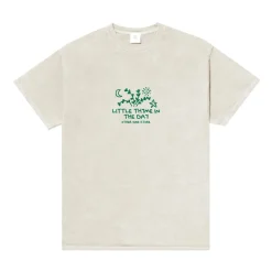 Other Side Store 'Little Thyme' Vintage Washed Tee - Cream