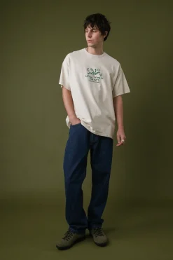 Other Side Store 'Little Thyme' Vintage Washed Tee - Cream