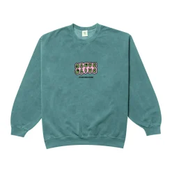 Other Side Store 'Olove Olive' Vintage Washed Sweater - Teal