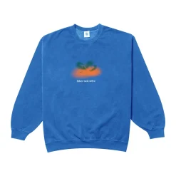 Other Side Store 'Orange' Vintage Washed Sweater - Royal Blue