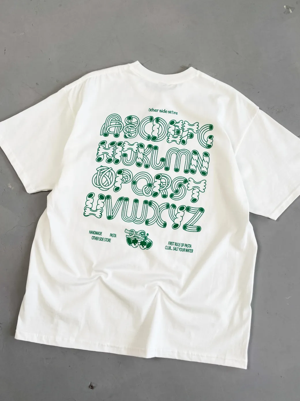 Other Side Store 'Pasta Club' Tee - White
