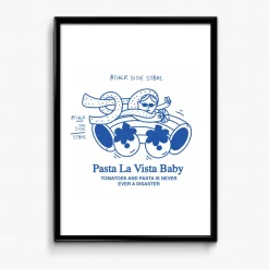 Other Side Store 'Pasta La Vista' Print