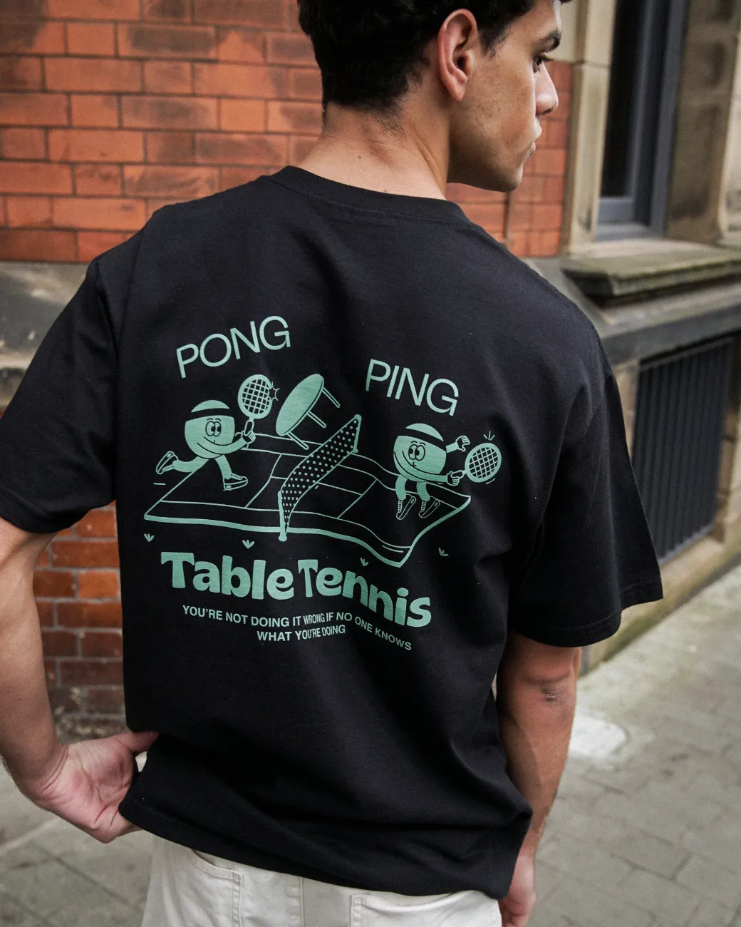 Other Side Store 'Ping Pong' Tee - Black