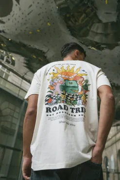 Other Side Store 'Road Trip' Organic Tee - Natural