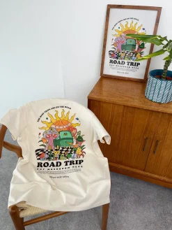 Other Side Store 'Road Trip' Organic Tee & Print Bundle