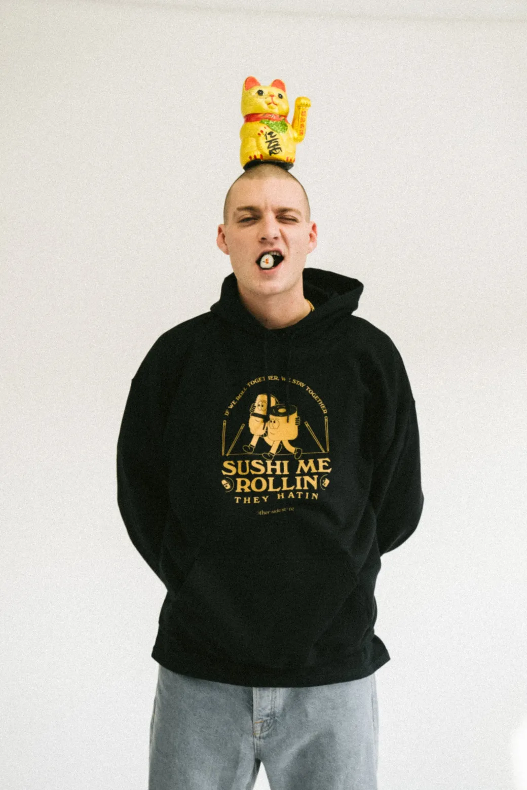 Other Side Store 'Sushi Me Rollin' Hoodie - Black