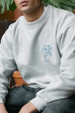 Other Side Store 'Underground Cafe' Sweater - Grey