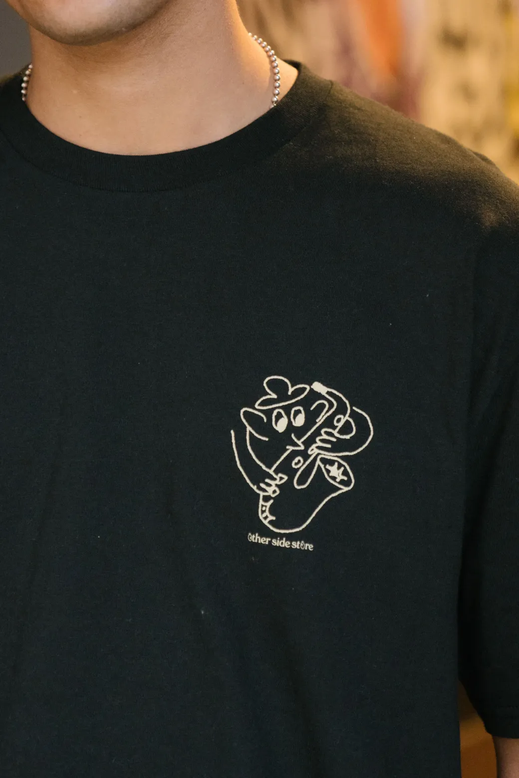 Other Side Store 'Underground Cafe' Tee - Black