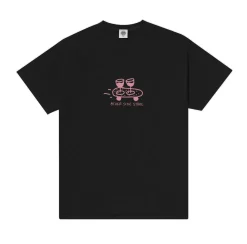 Other Side Store 'Wine Skate' Tee - Black/ Ecru/ Navy