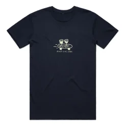 Other Side Store 'Wine Skate' Tee - Black/ Ecru/ Navy