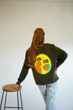 Pleasure Paradox 'How You See Yourself' Sweater - Bottle Green