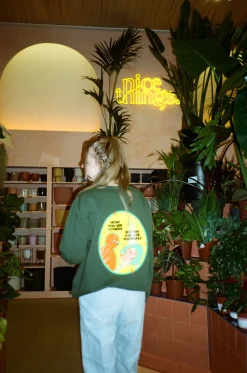 Pleasure Paradox 'How You See Yourself' Sweater - Bottle Green