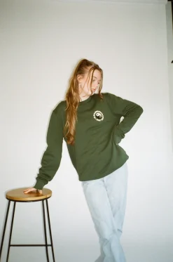 Pleasure Paradox 'How You See Yourself' Sweater - Bottle Green