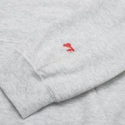 Pomme Frite 'Chips' Embroidered Hoodie - Ash