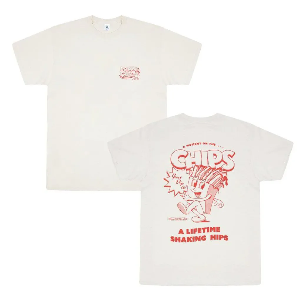 Pomme Frite x UN:IK 'Mr Chips' Tee - Natural