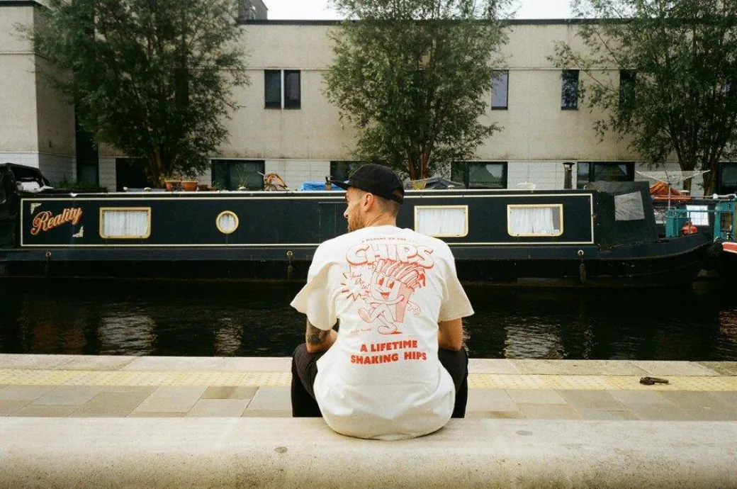 Pomme Frite x UN:IK 'Mr Chips' Tee - Natural