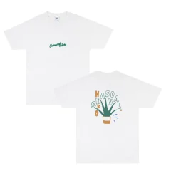 Seasonal Hero 'Aloe Vera' Tee - White