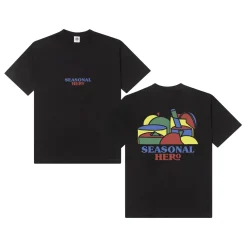 Seasonal Hero 'Fruity' Tee - Black